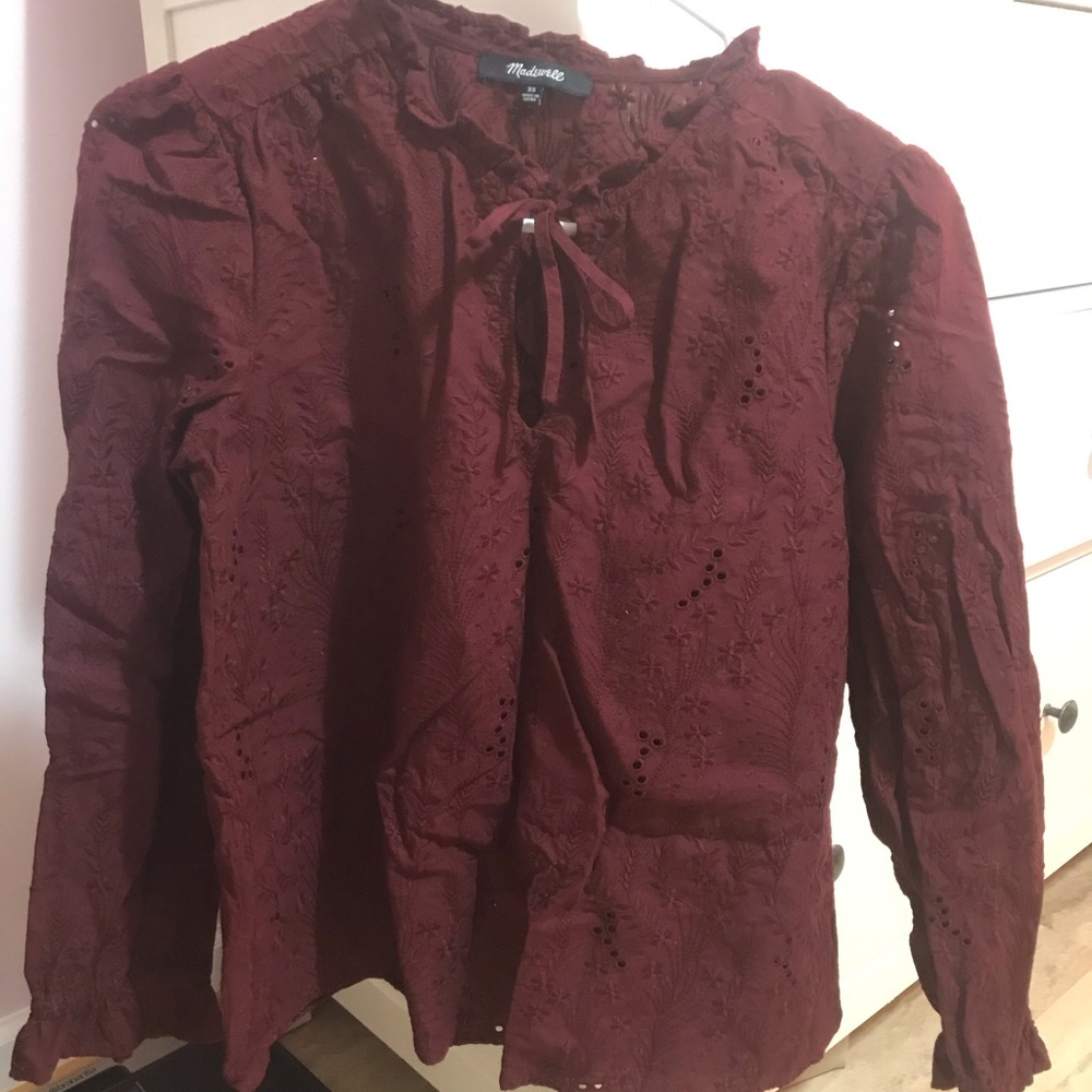 Eyelet blouse